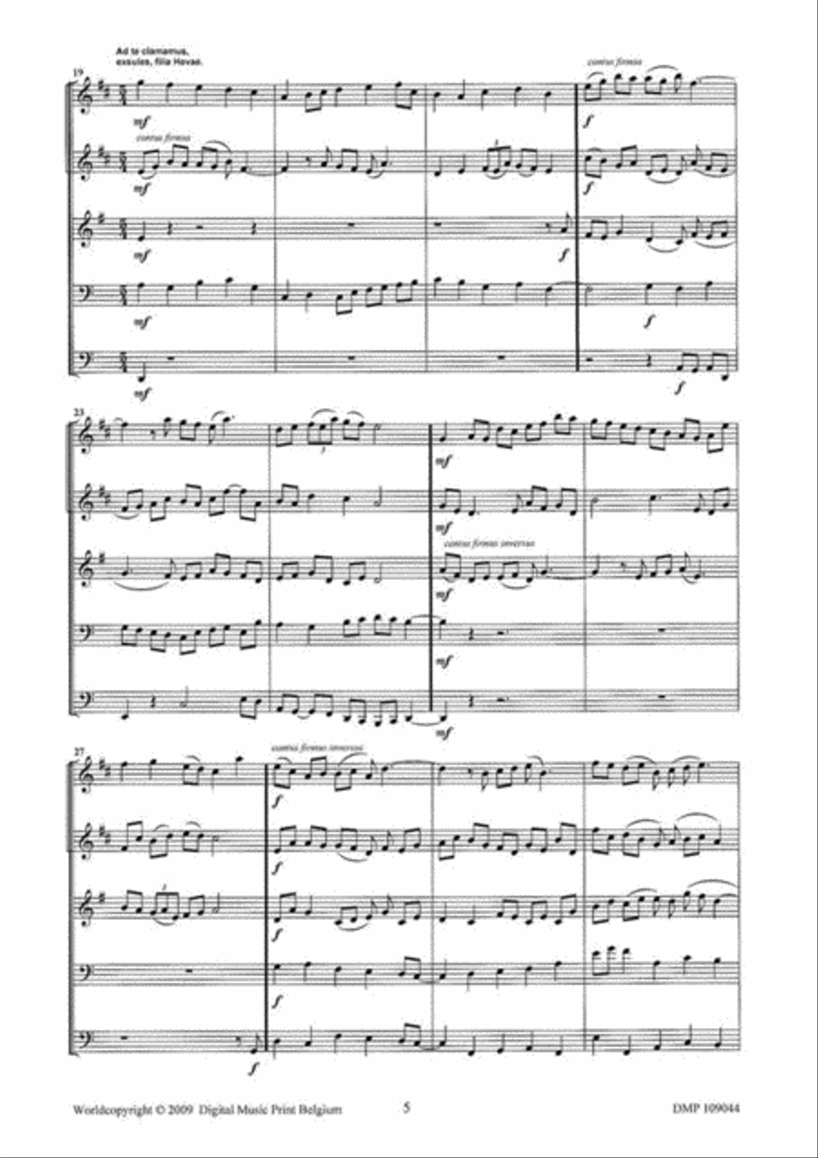 Salve Regina Salve Regina Brass Quintet scores gallery preview page 4