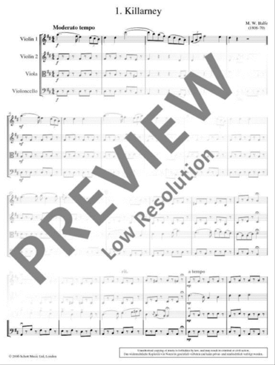 The Wild Rover String Quartet scores gallery preview page 5