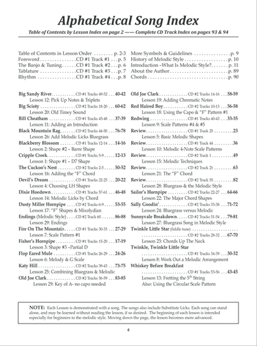 School of Banjo: Bluegrass Melodic Style Banjo scores gallery preview page 5