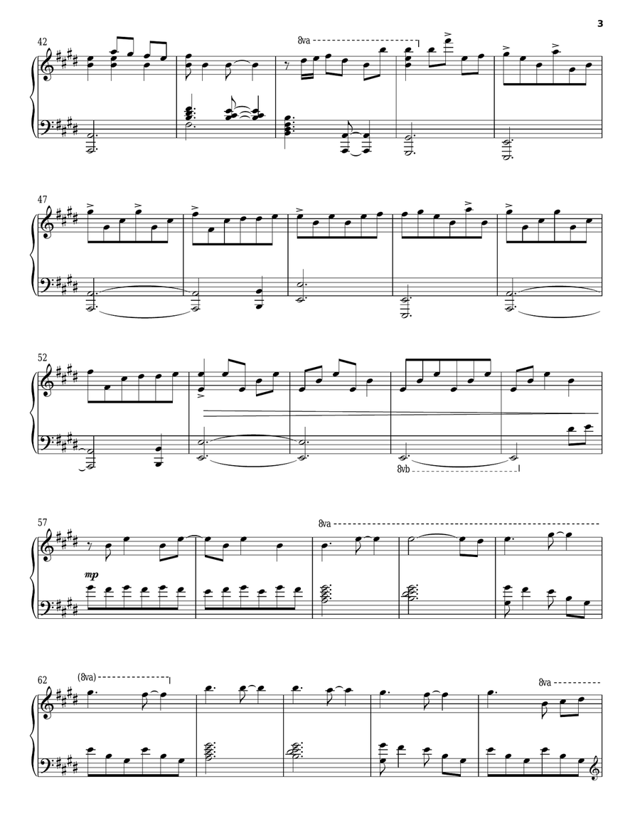 Angels We Have Heard On High Piano Solo scores gallery preview page 3