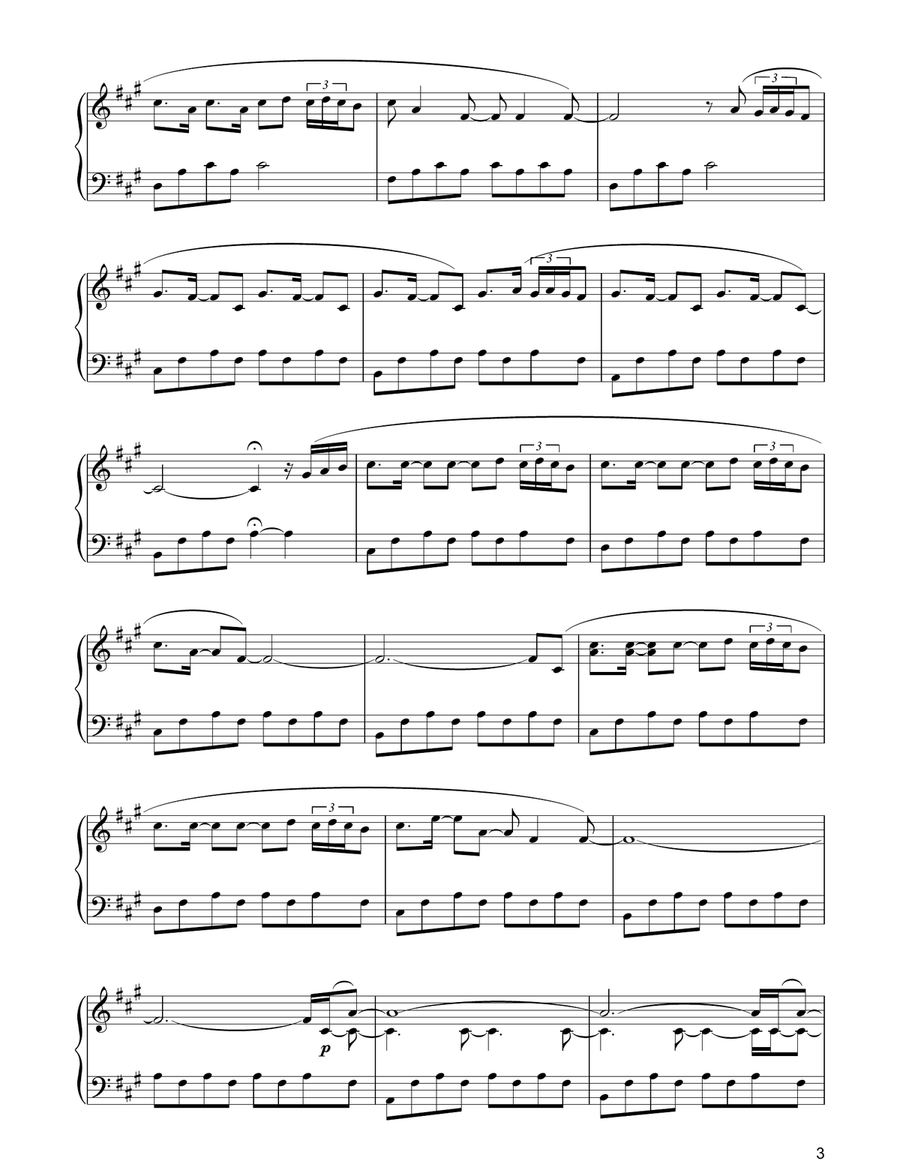 Ritornare Piano Solo scores gallery preview page 3