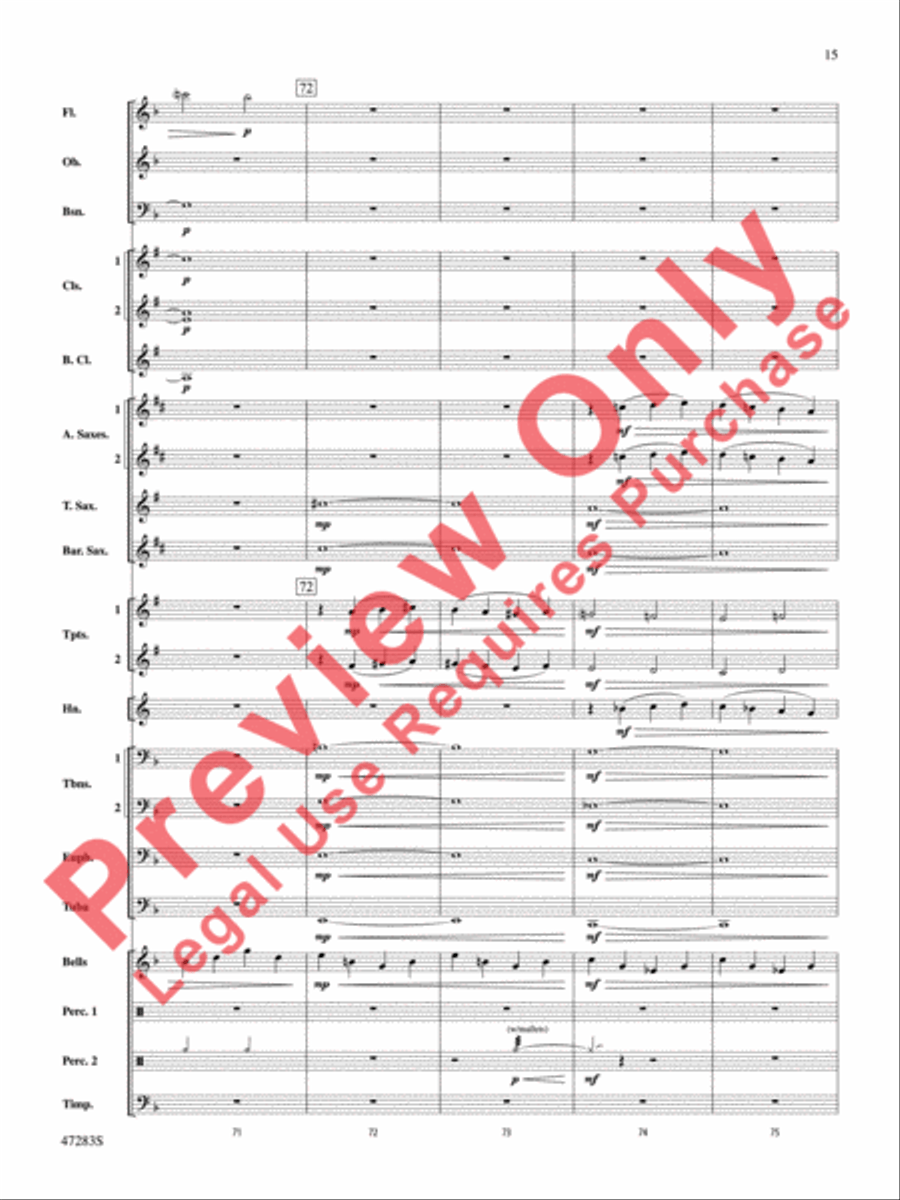 Red Giant Red Giant Concert Band scores gallery preview page 16