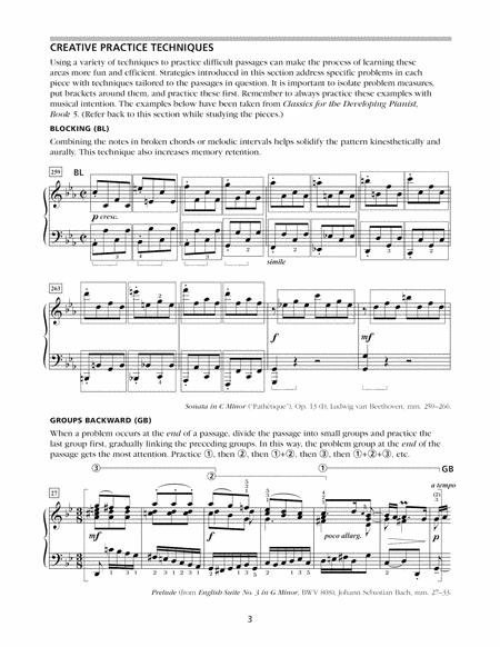 Classics for the Developing Pianist Study Guide Book 5