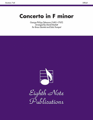 Book cover for Concerto in F Minor