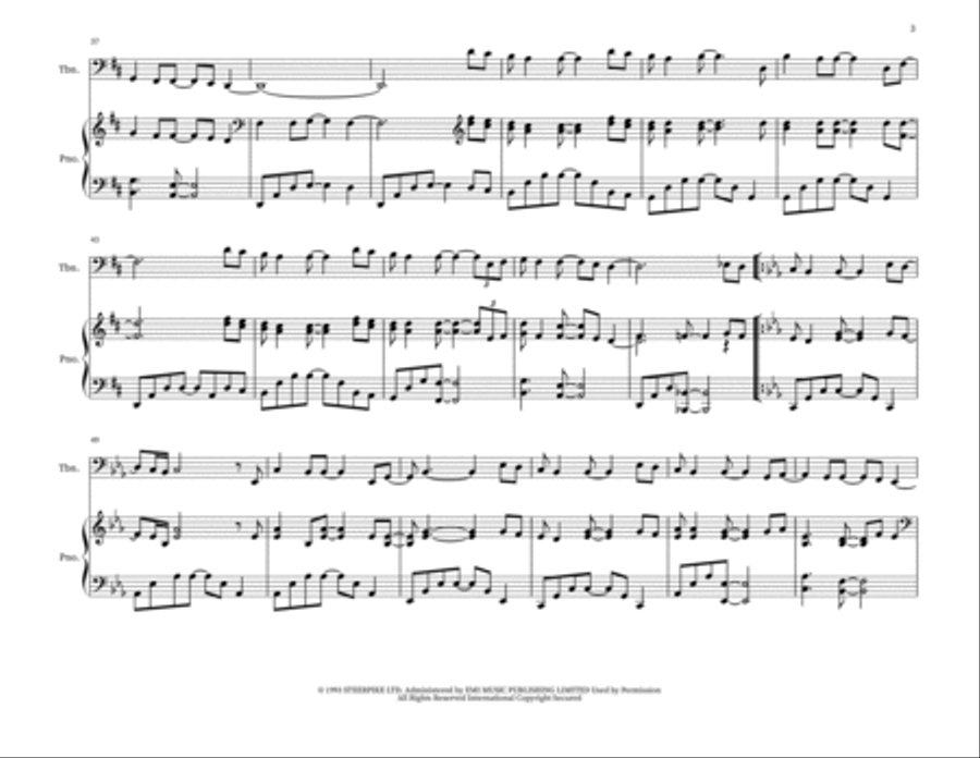 Fields Of Gold Trombone Duet scores gallery preview page 3