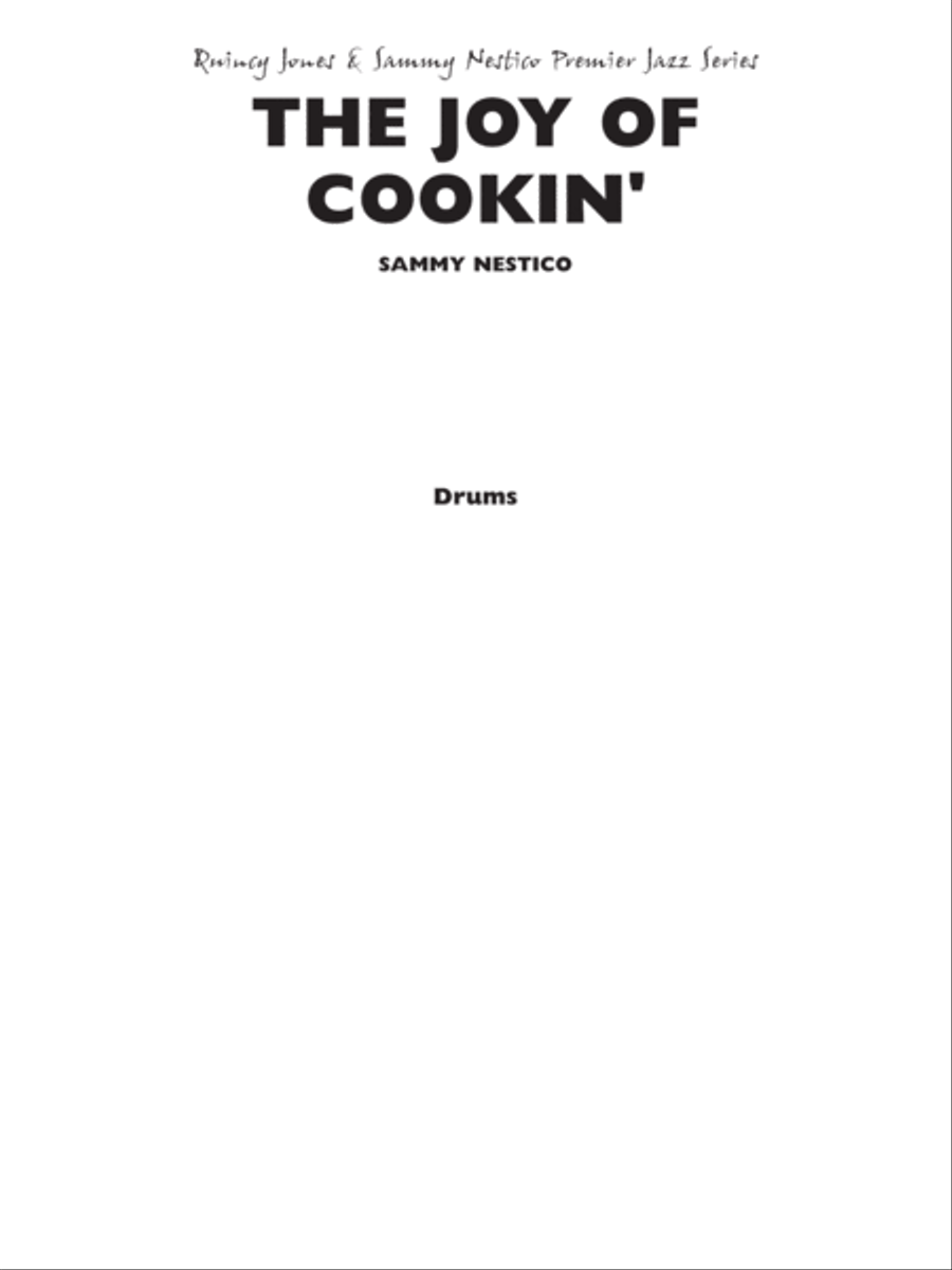 The Joy of Cookin': Drums Jazz Ensemble scores gallery preview page 1