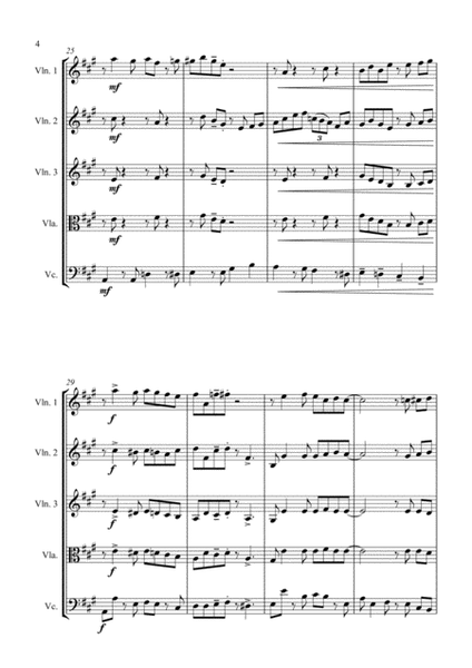 Country Garden - A Jazz Arrangement - for String Quartet image number null