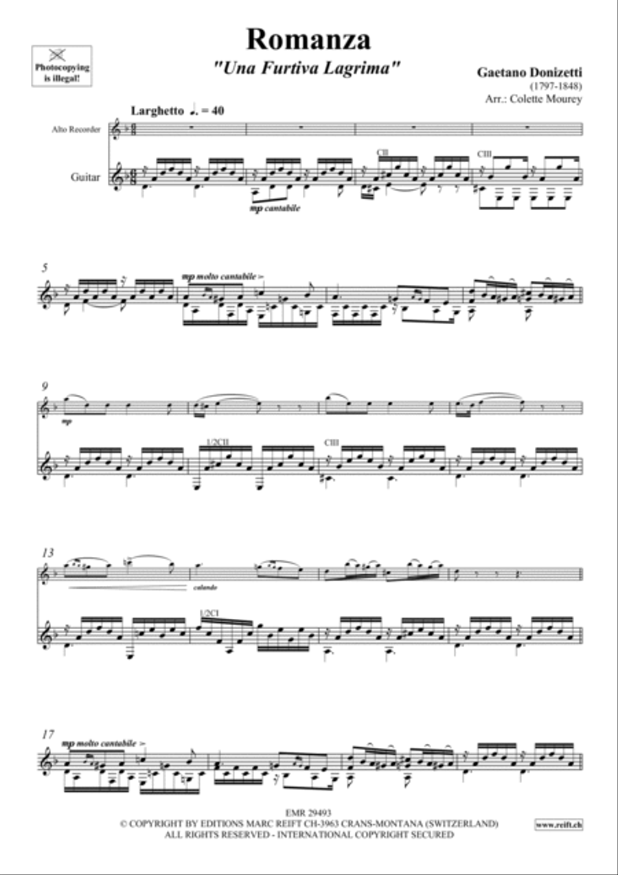 Romanza Romanza Alto Recorder scores gallery preview page 3