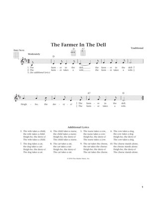 Book cover for The Farmer In The Dell (from The Daily Ukulele) (arr. Liz and Jim Beloff)