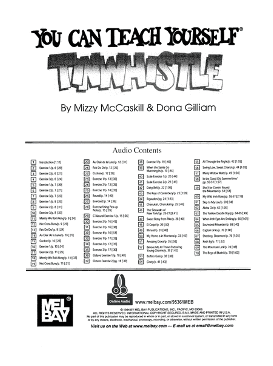 You Can Teach Yourself Tin Whistle Tin Whistle scores gallery preview page 2
