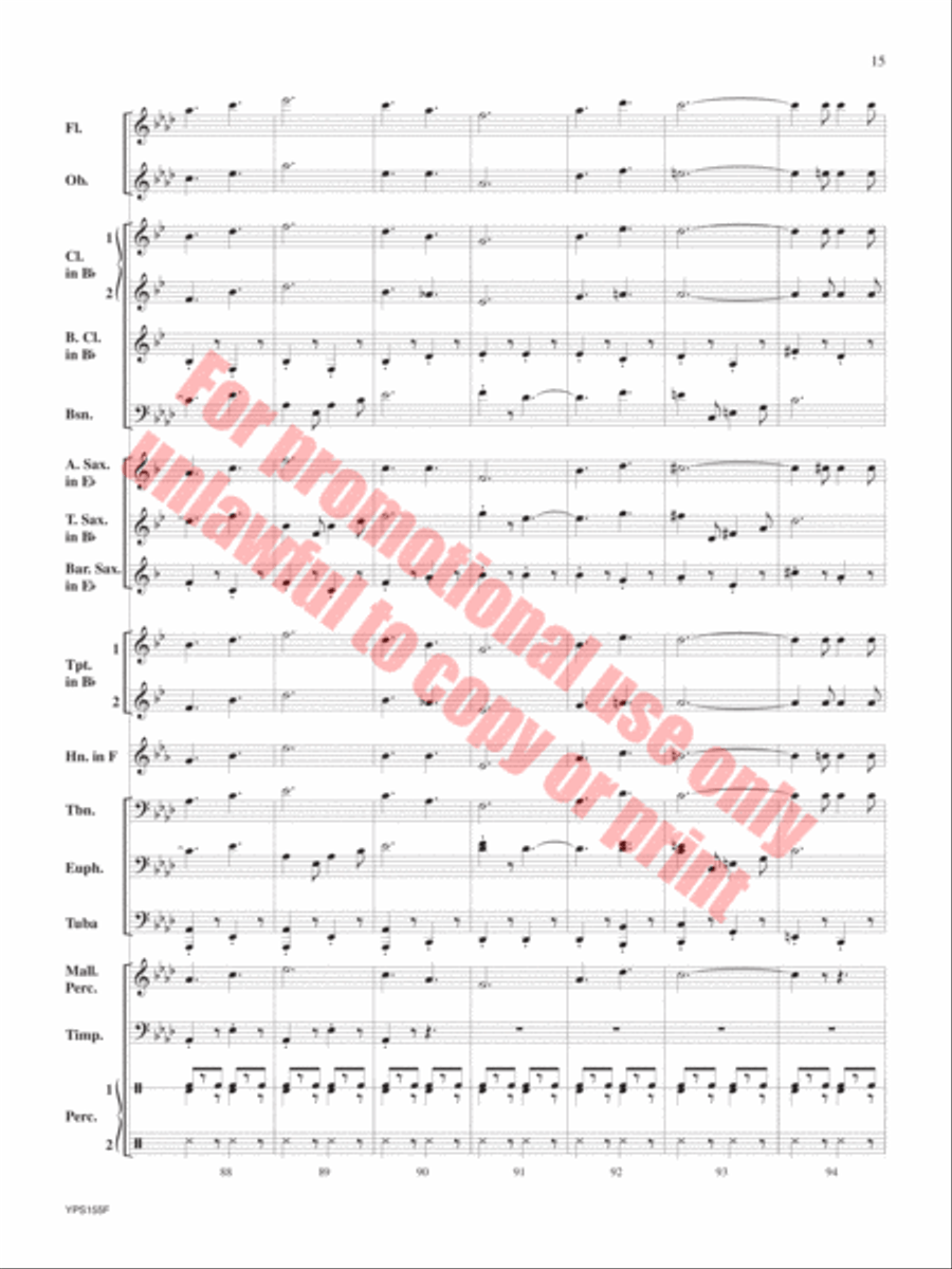 Safety Concert Band scores gallery preview page 16