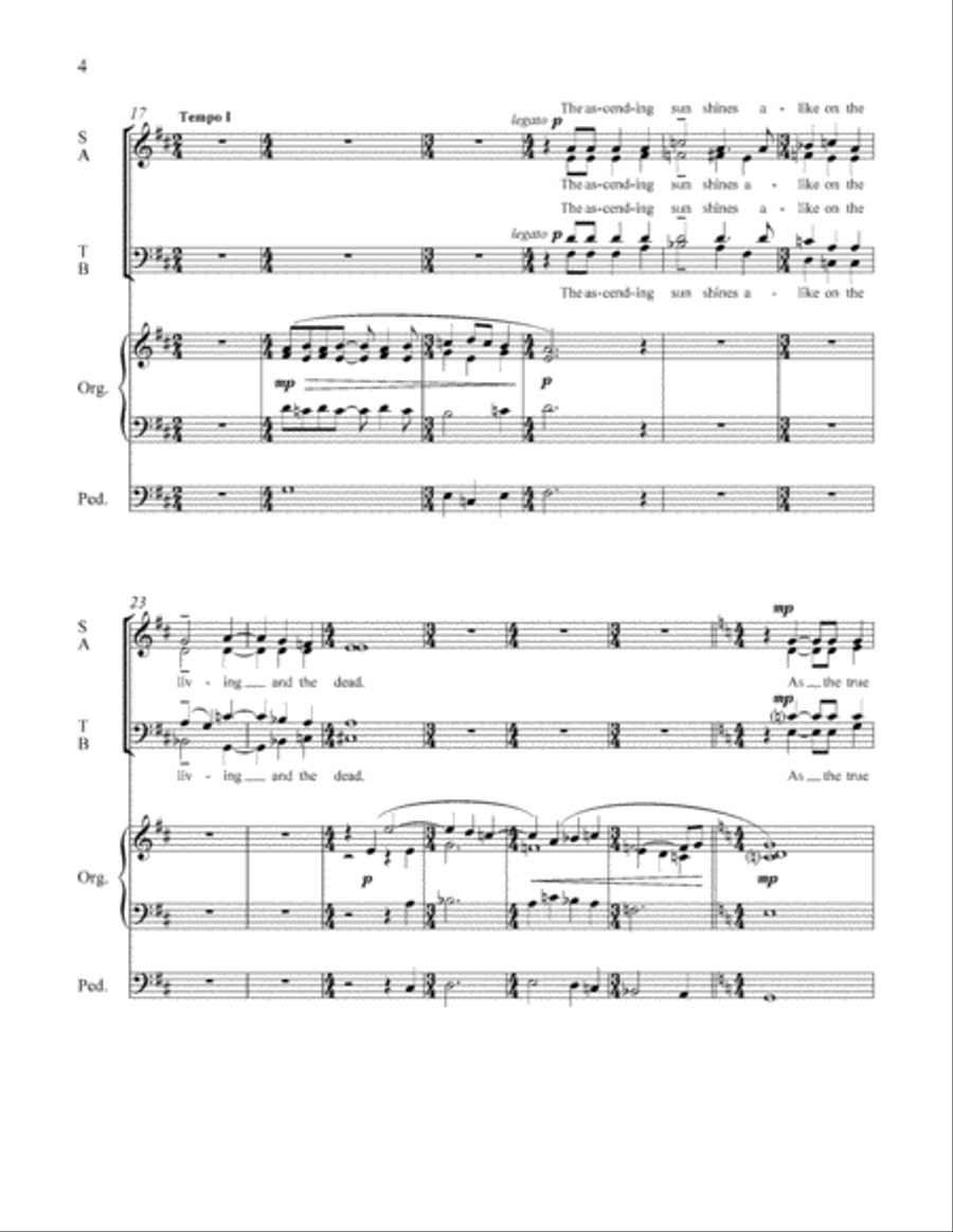 Rejoice all spirits! 4-Part scores gallery preview page 4
