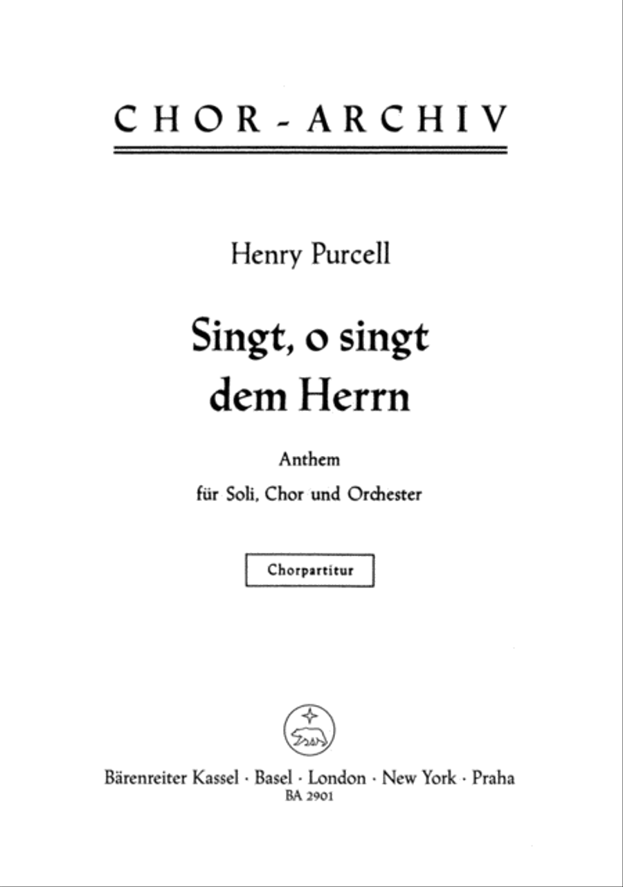 O, sing unto the Lord 4-Part scores gallery preview page 1