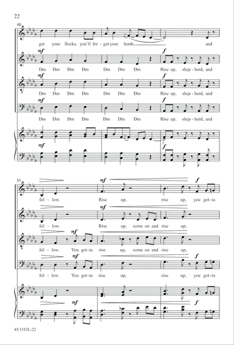 All Around A Cappella 4-Part scores gallery preview page 22
