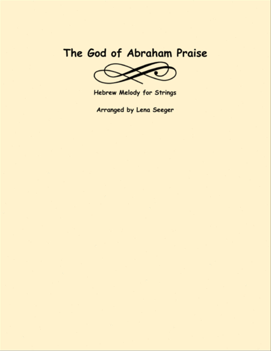 The God of Abraham Praise String Quartet scores gallery preview page 1