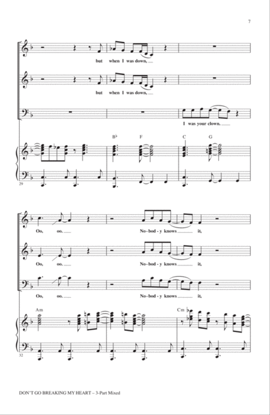 Don't Go Breaking My Heart (arr. Mark Brymer) 3-Part scores gallery preview page 5