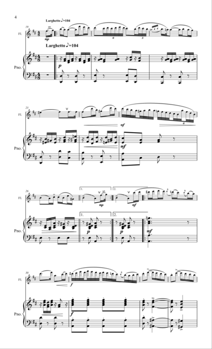 Dance of the Witch for flute & piano Flute Solo scores gallery preview page 4