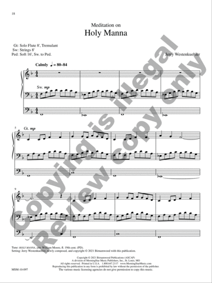 A Mighty Fortress Organ scores gallery preview page 6