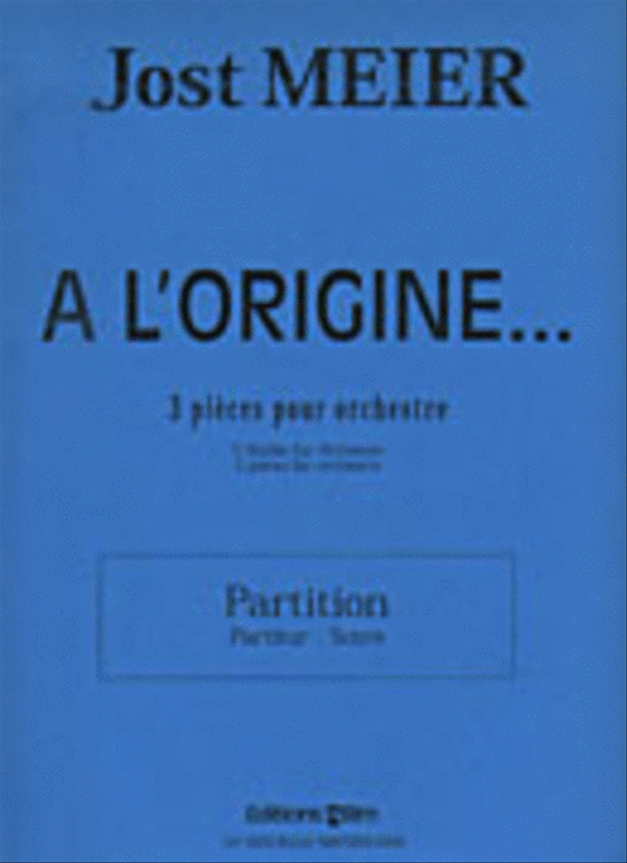 A l'Origine... A l'Origine... Chamber Orchestra scores gallery preview page 1
