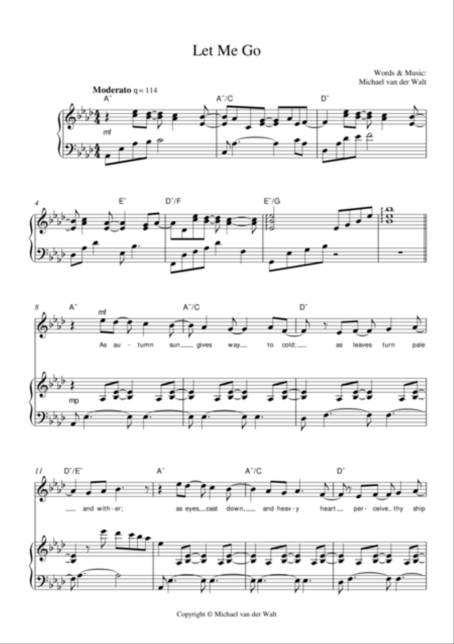 Let Me Go Let Me Go Voice scores gallery preview page 1