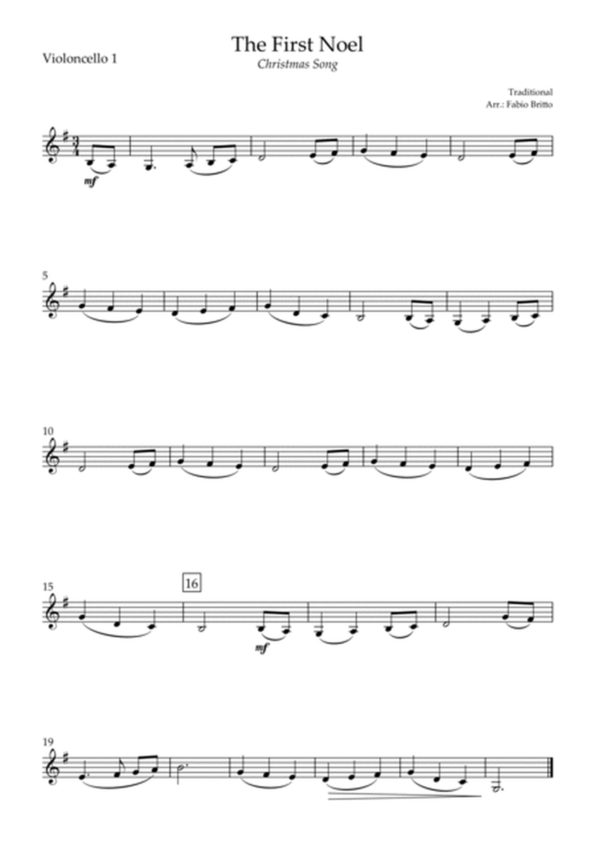 The First Noel (Christmas Song) for Flute, Violin and Cello image number null