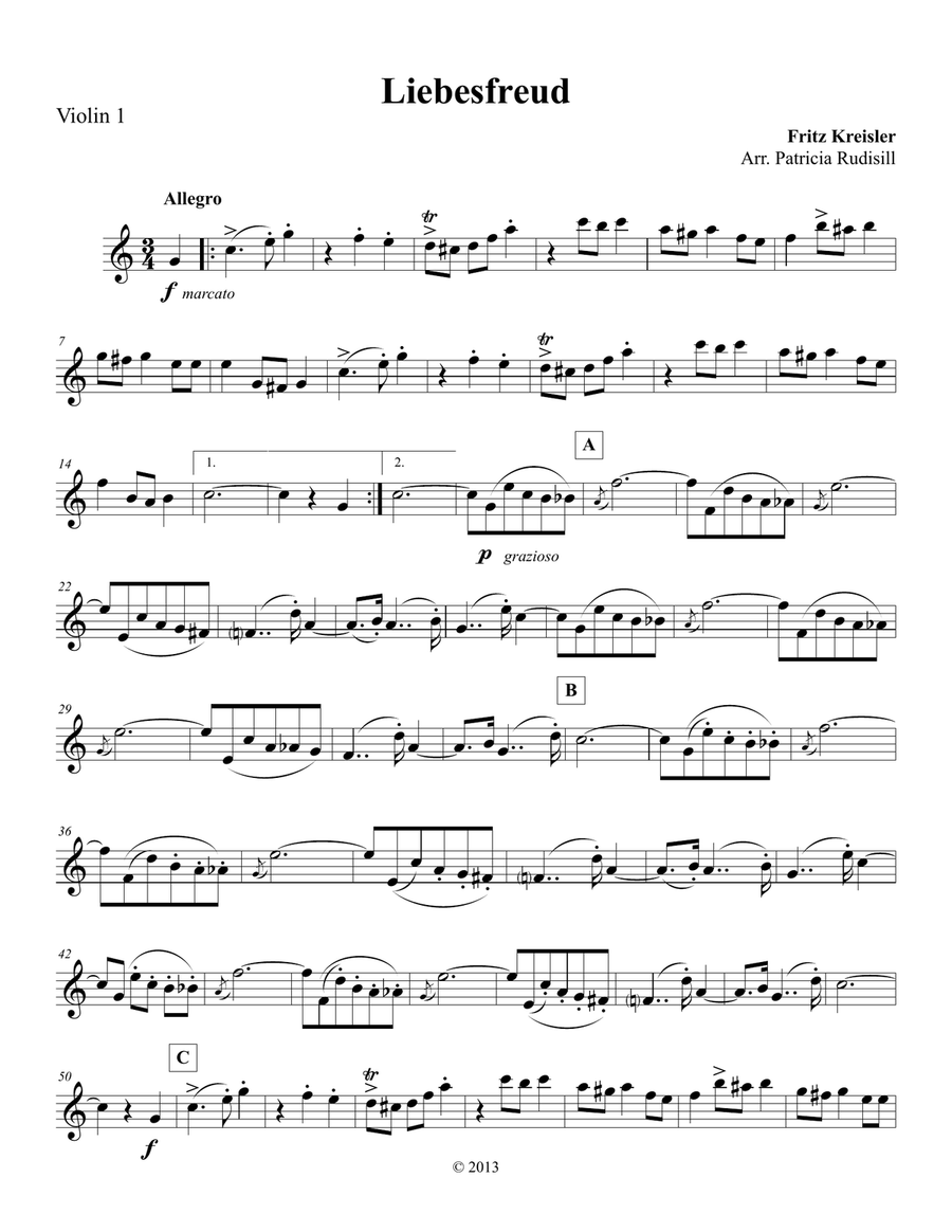 Kreisler: 3 Viennese Dances, arr. for string quartet String Quartet scores gallery preview page 5