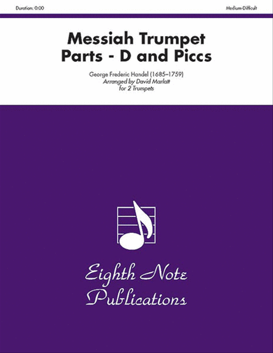 Messiah Trumpet Parts (D and Piccs) Trumpet Duet scores gallery preview page 1