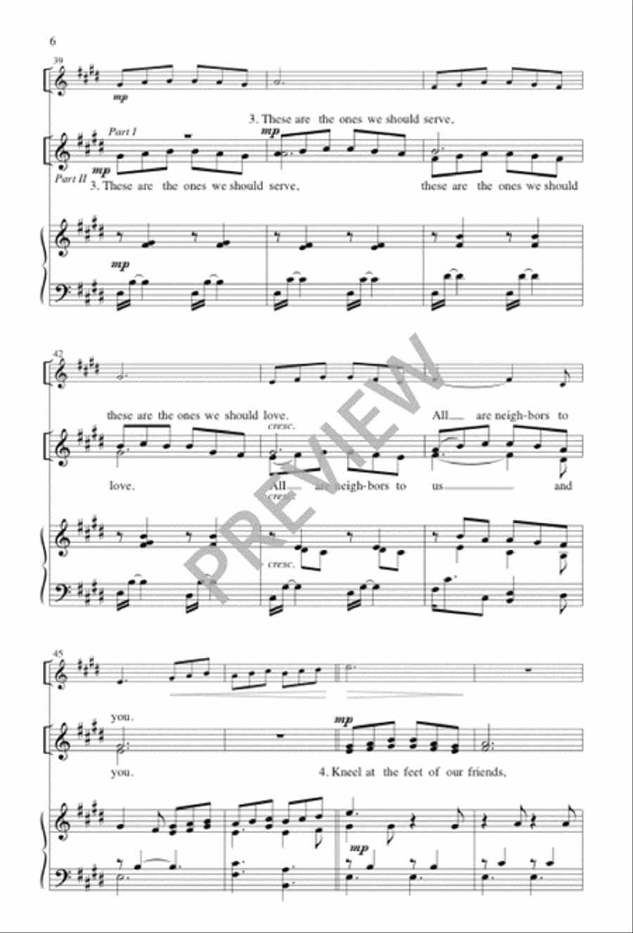 Jesu, Jesu, Fill Us with Your Love 2-Part scores gallery preview page 7