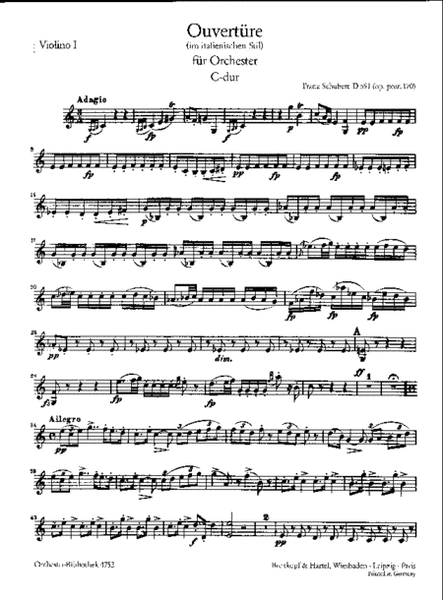 Overture in C major D 591 [Op. post. 170]