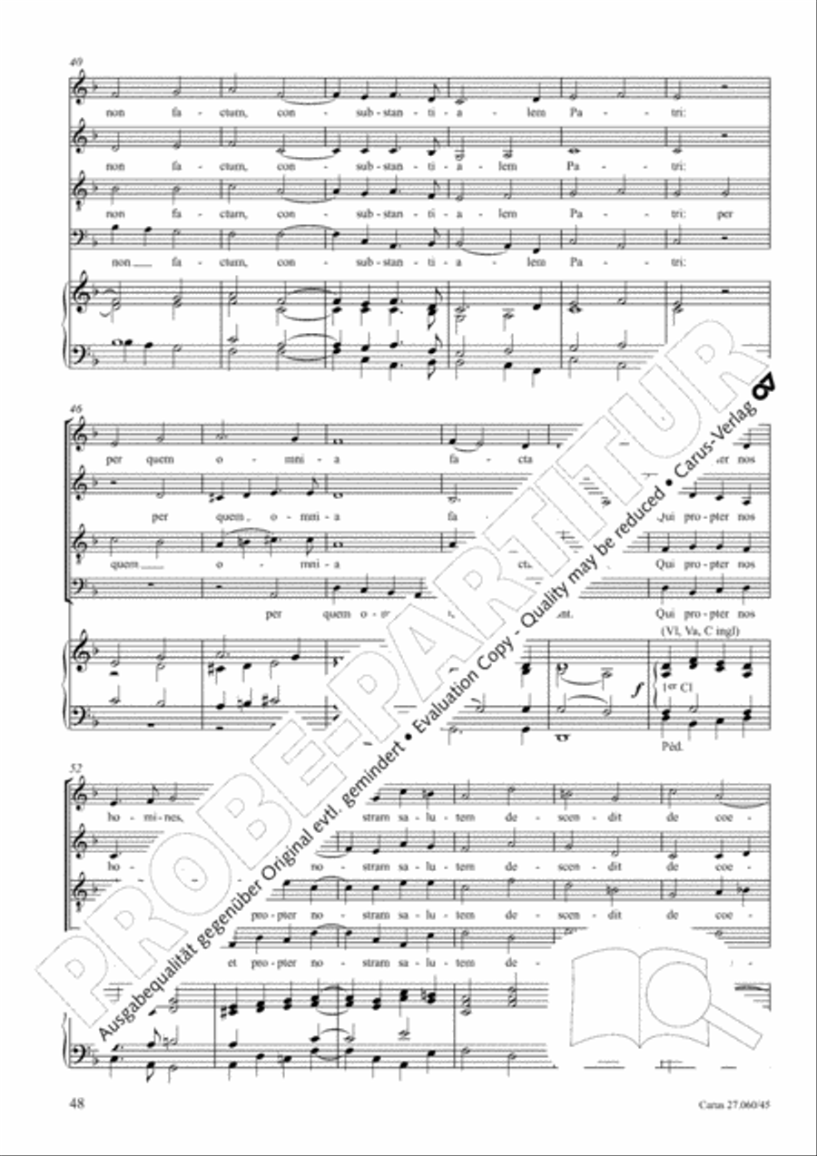 Messe a quatre voix 4-Part scores gallery preview page 49