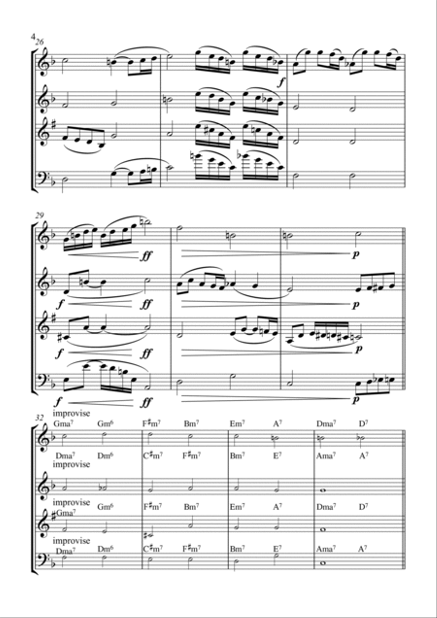 Gem Collection - Wind Quartet Woodwind Quartet scores gallery preview page 4