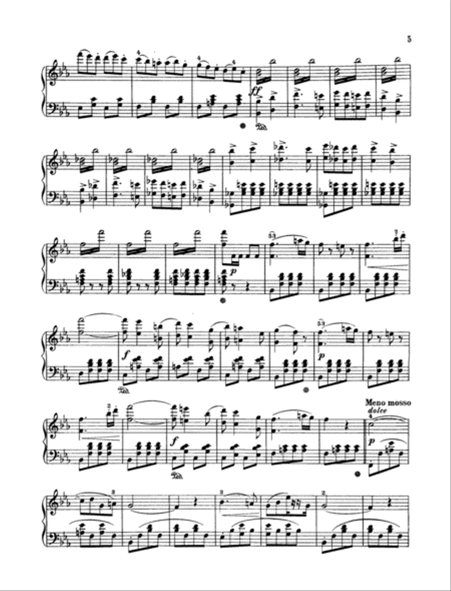 Comedy Overture, Op. 73 Piano Solo scores gallery preview page 3
