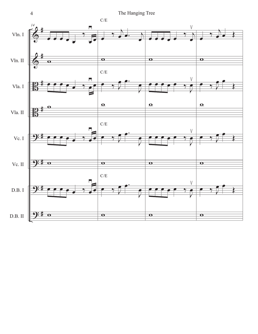 The Hanging Tree String Orchestra scores gallery preview page 4