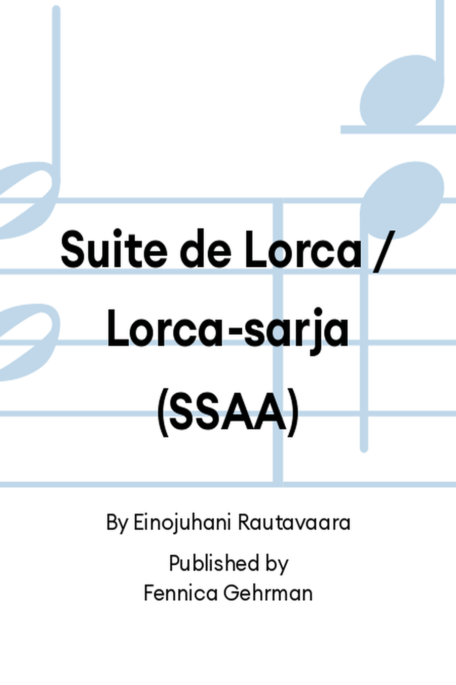 Suite de Lorca / Lorca-sarja (SSAA) SSAA scores gallery preview page 1