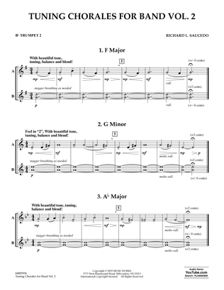 Tuning Chorales for Band, Volume 2 - Bb Trumpet 2