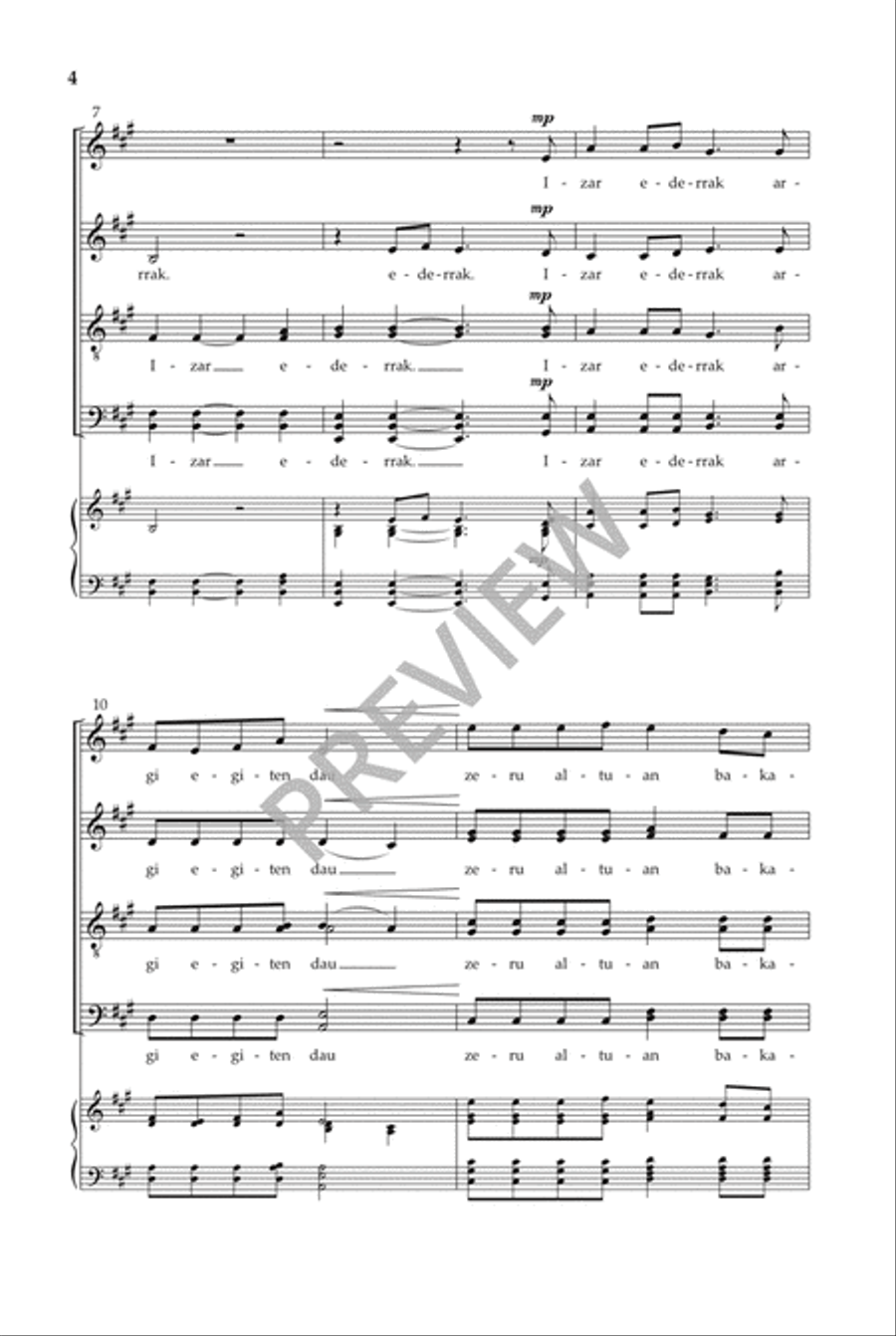 Izar ederrak (SATB) Divisi scores gallery preview page 5