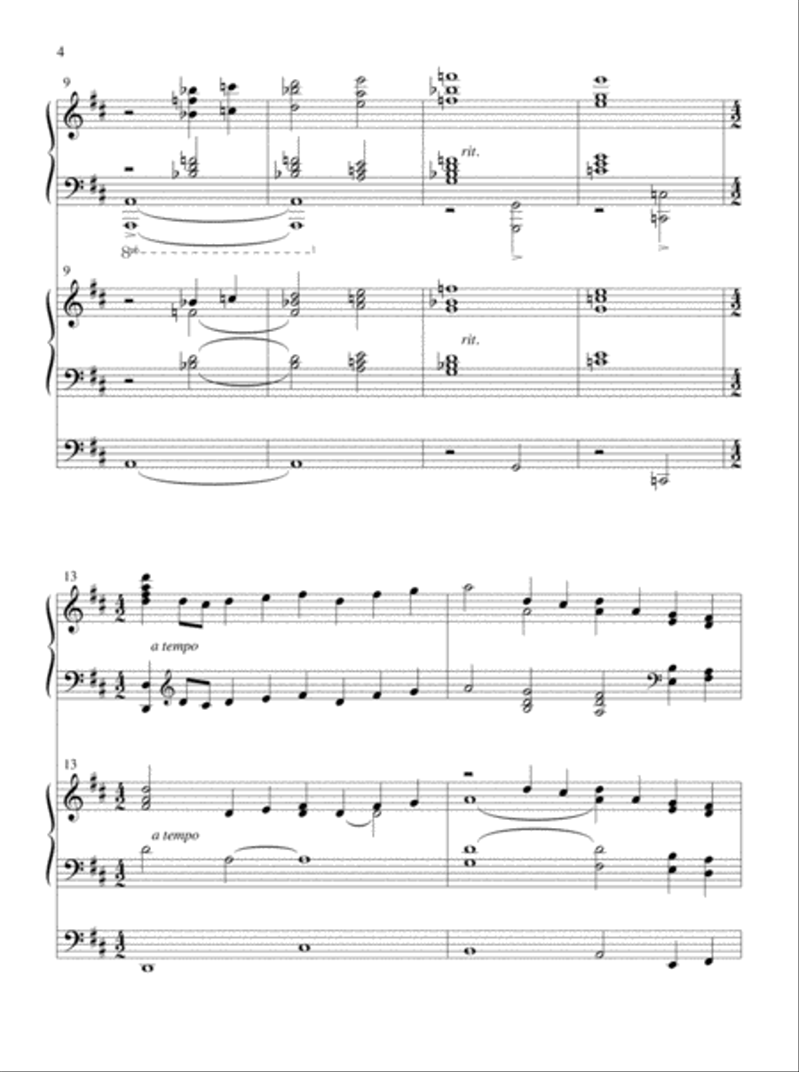 Glory and Honor, Praise and Adoration! Organ scores gallery preview page 3