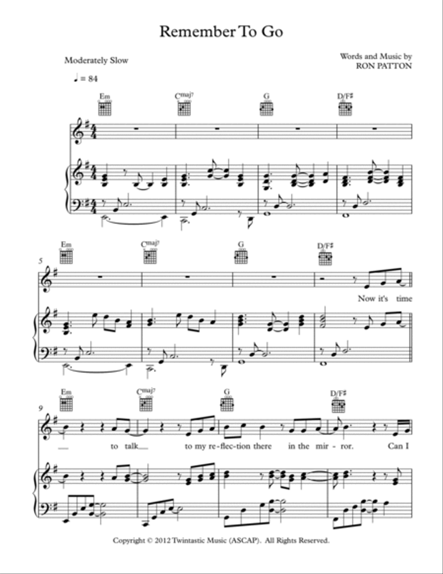 Remember To Go Voice scores gallery preview page 2