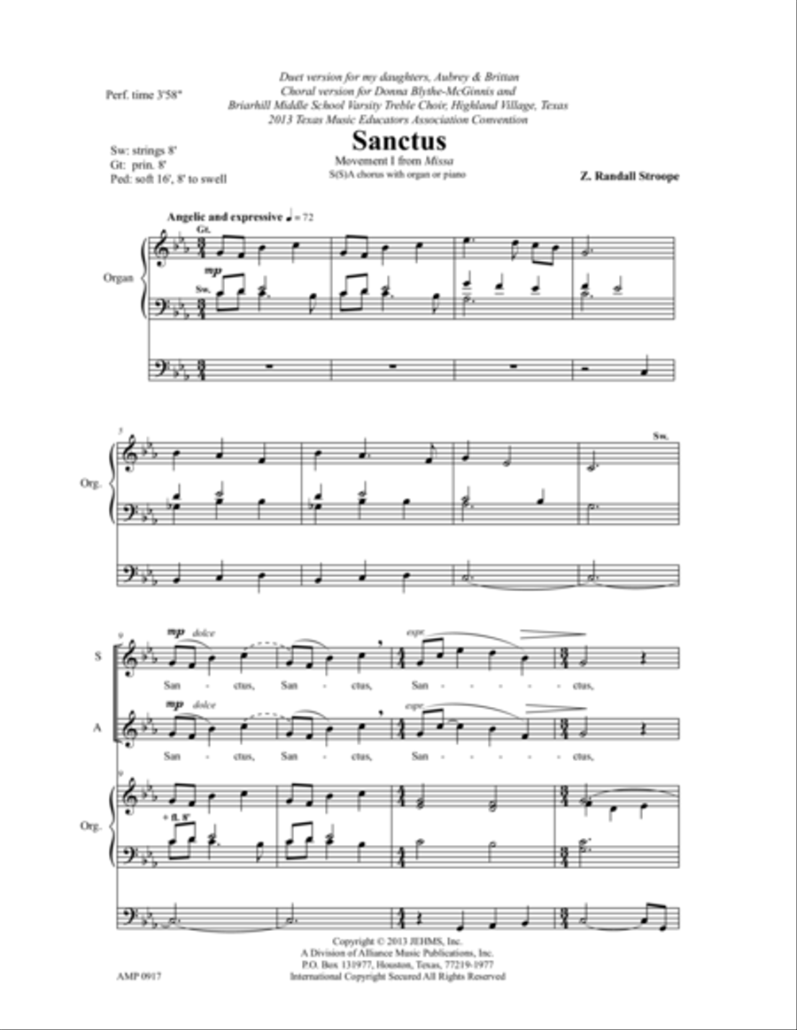 Sanctus Choir scores gallery preview page 8