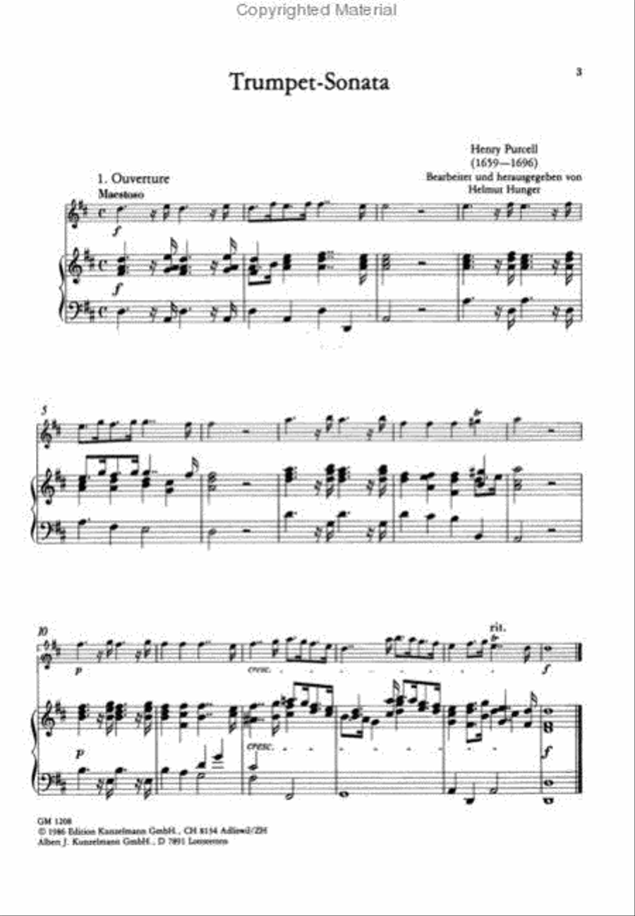 Sonata for trumpet Trumpet Solo scores gallery preview page 3