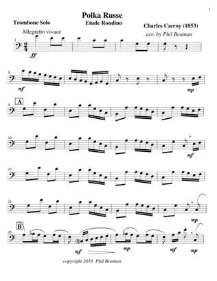 Polka Russe-Czerny-Trombone Solo