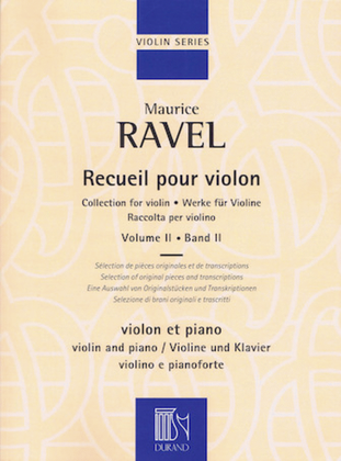 Book cover for Collection for Violin – Volume 2