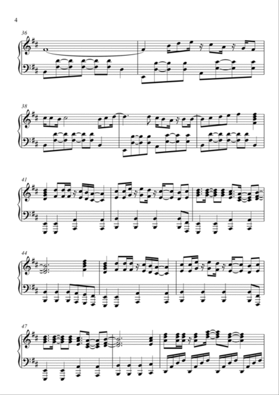 Englishman In New York Piano Solo scores gallery preview page 4