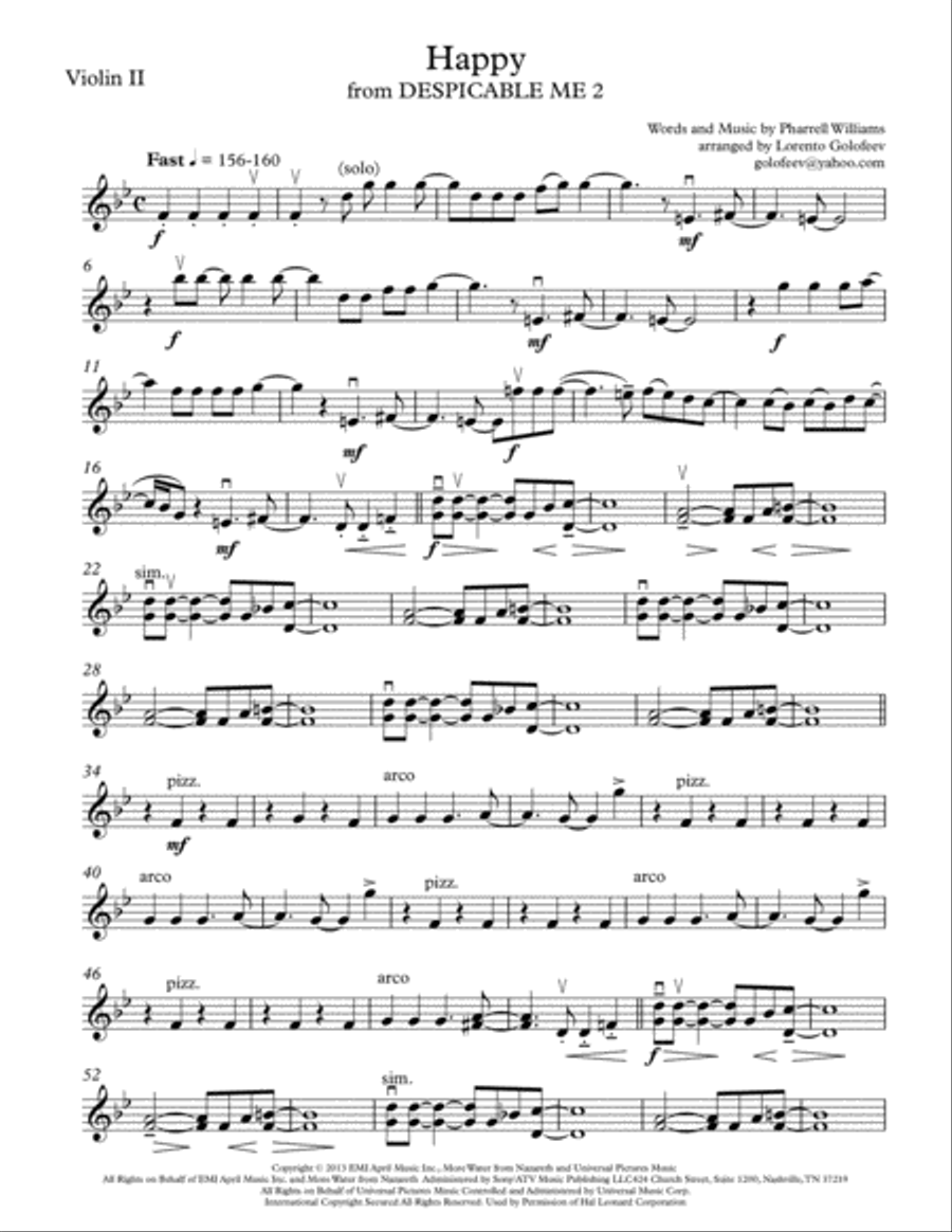 Happy String Quartet scores gallery preview page 3
