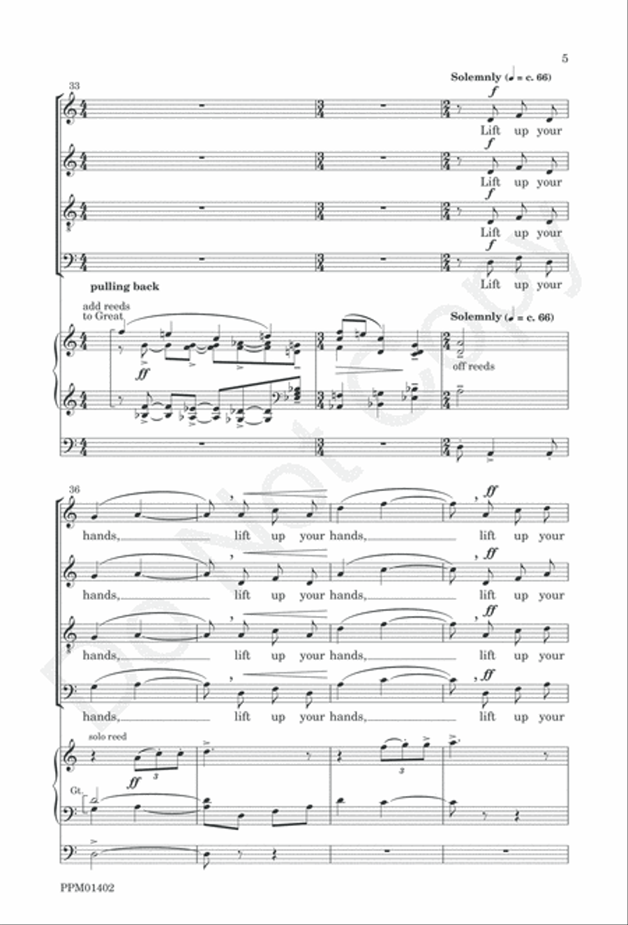 Behold Now, Praise the Lord 4-Part scores gallery preview page 8