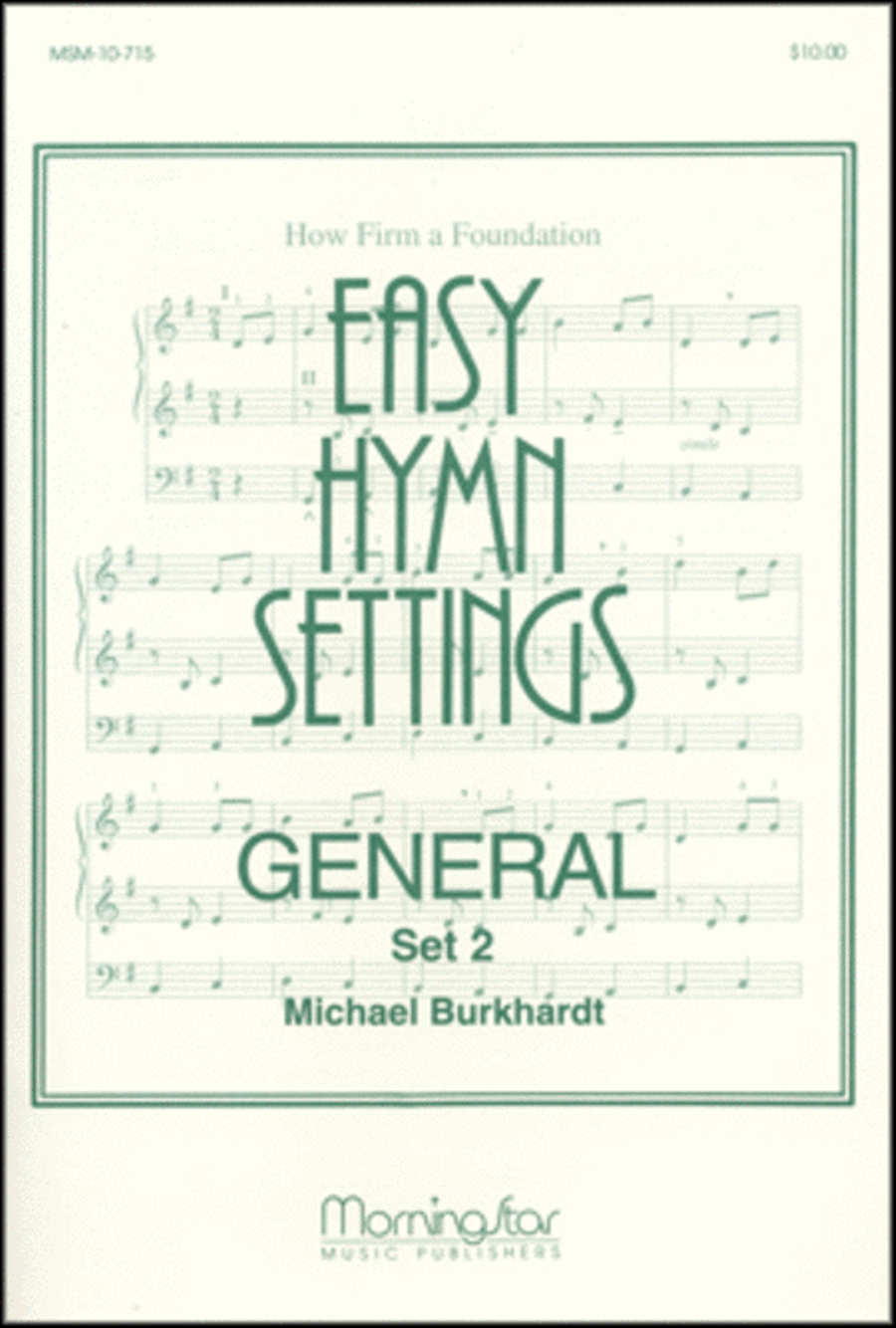Easy Hymn Settings-General Set 2 Organ scores gallery preview page 1