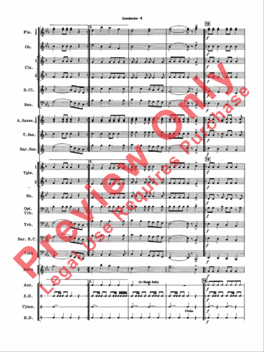 Jingle Bells Forever Concert Band scores gallery preview page 7