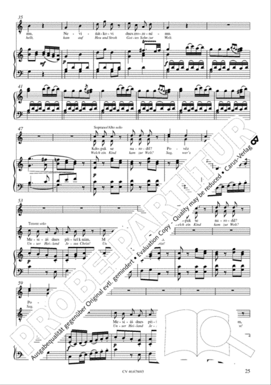 Missa pastoralis bohemica 4-Part scores gallery preview page 26