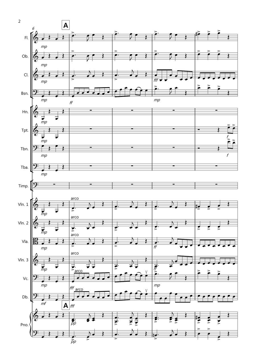The Can Can for School Orchestra Large Ensemble scores gallery preview page 2