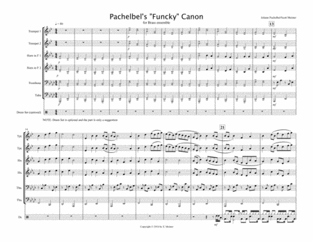 Pachelbel's "Funky" Canon for Brass Ensemble image number null
